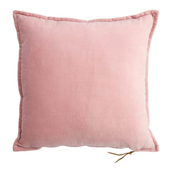Pale Mauve Velvet Cotton Throw Pillow, 20", Pink, sold by At Home | At Home