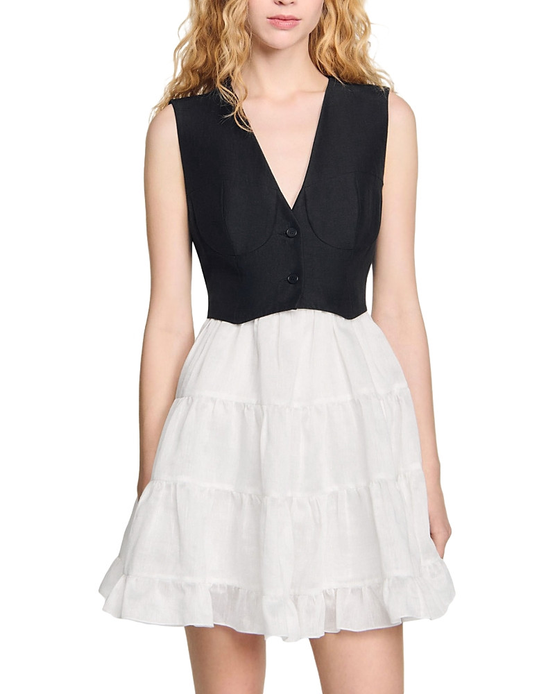 Sandro Two Tone Short Dress | Bloomingdale's (US)