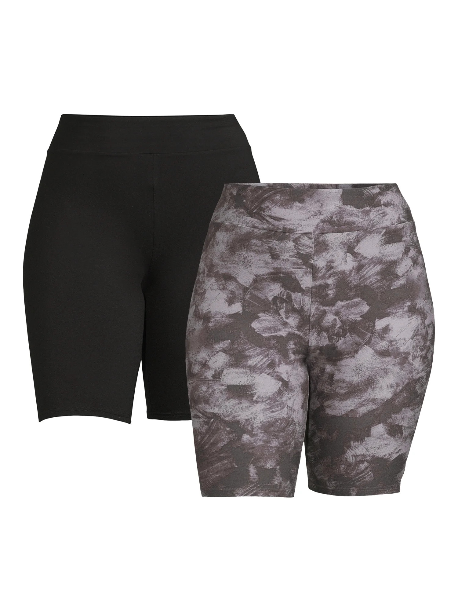 Terra & Sky Women’s Plus Size Bike Shorts, 2-Pack, Sizes 1X-4X | Walmart (US)