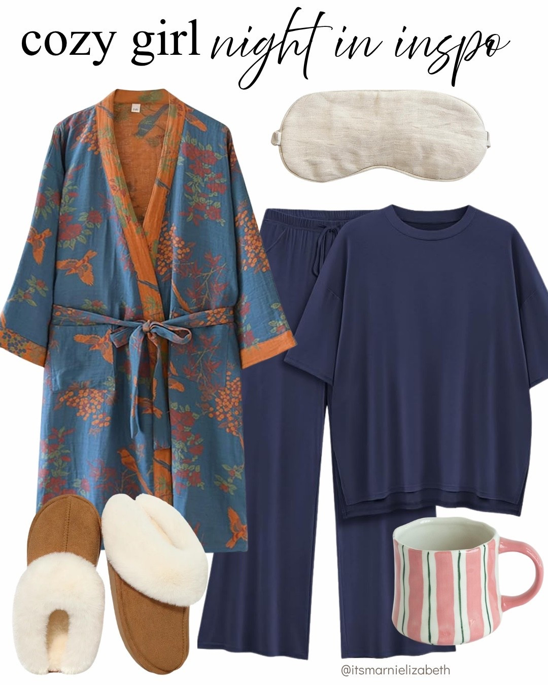 Cozy girl night in 💤 The perfect mix of comfy pajamas, fluffy slippers, a cozy robe, and something warm to sip on.

cozy night in, pajama set, cozy essentials, girls night, comfy finds, homebody vibes, cozy season, night in inspo

#LTKmomlife #LTKselfcare #LTKootd