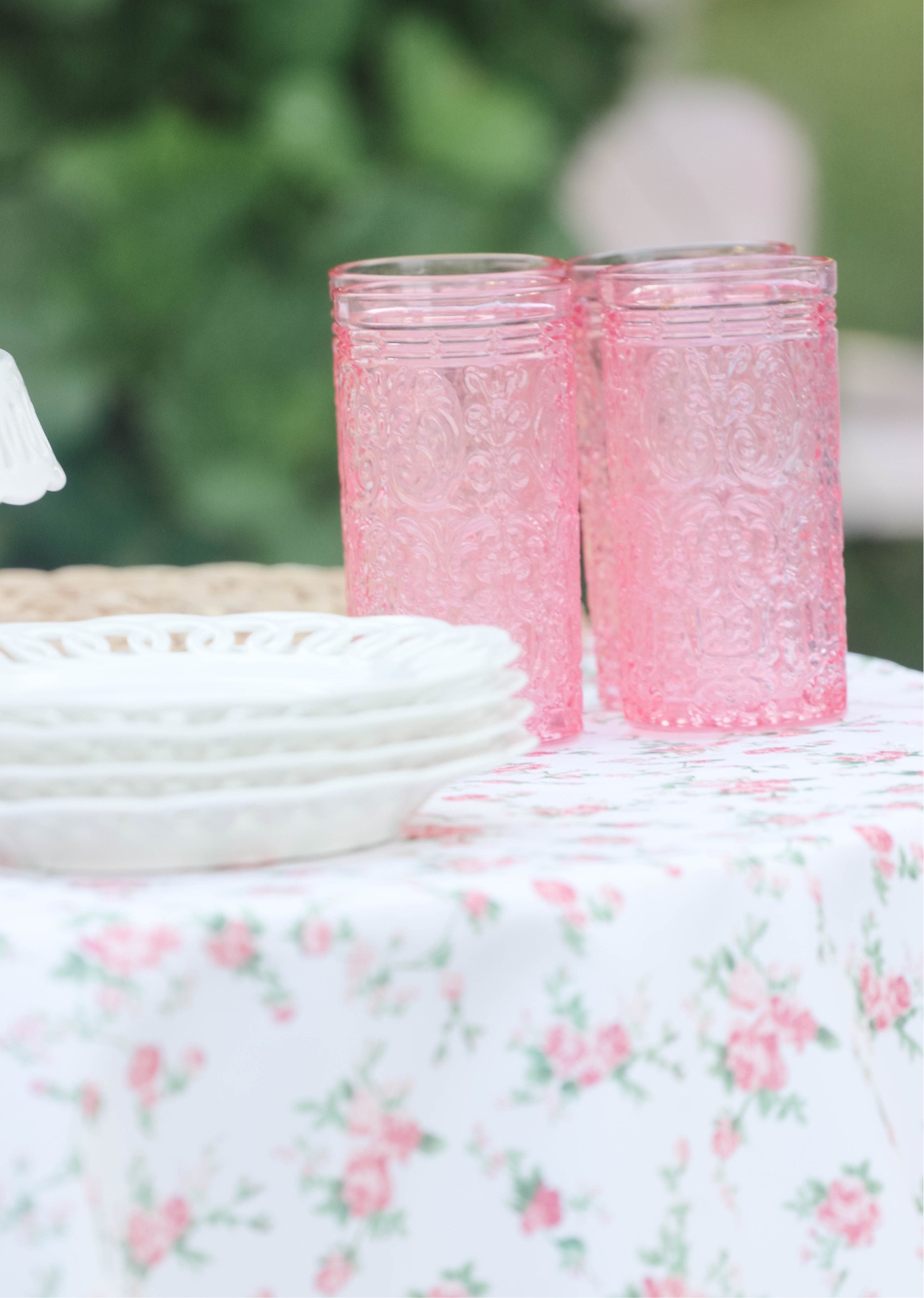 Garden party decor. Mother’s Day brunch tablescape. Bridal shower tablescape. Bridal shower table decor. Baby shower tablescape. Baby shower table decor. Graduation party tablescape. Graduation party table decor. Floral tablecloth. Amazon entertaining essentials. Amazon tablecloth. Amazon glasses. Williams Sonoma plates. White porcelain plates. 💗🌸

#LTKunder50 #LTKhome #LTKFind