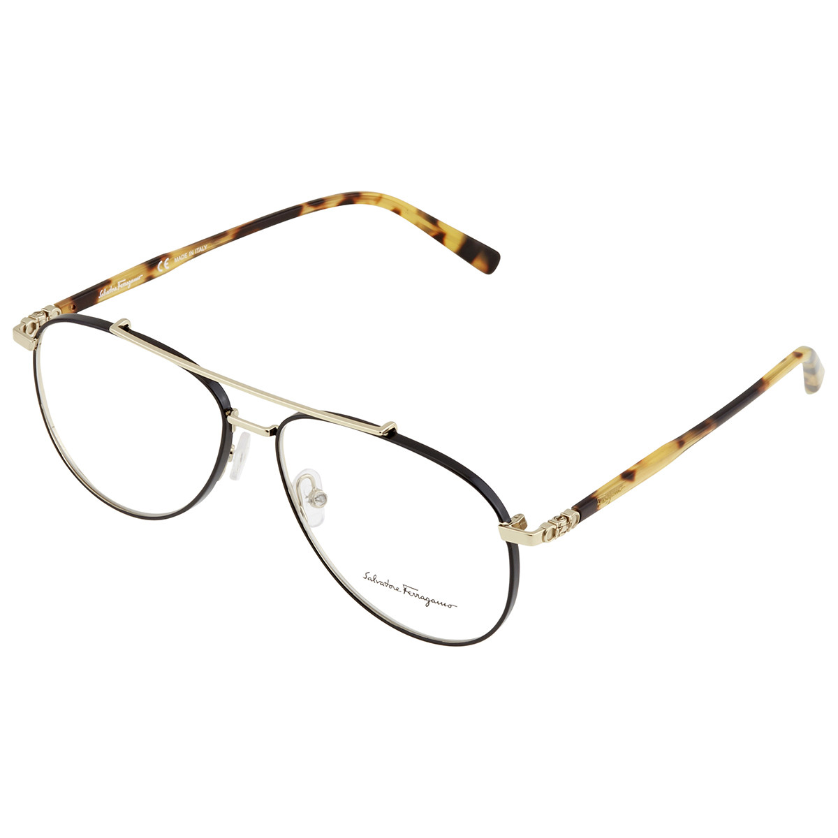Salvatore Ferragamo Mens Black Aviator/Pilot Eyeglass Frames SF2184 733 56 | Jomashop.com & JomaDeals.com