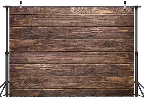 LYWYGG 7x5ft Thin Vinyl Brown Wood Backdrop Photographers Retro Wood Wall Background Cloth Seamle... | Amazon (US)