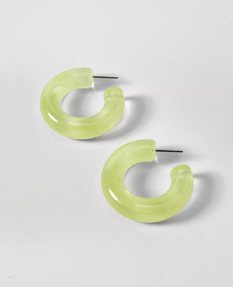 Enamel Hoop Earrings | Ann Taylor