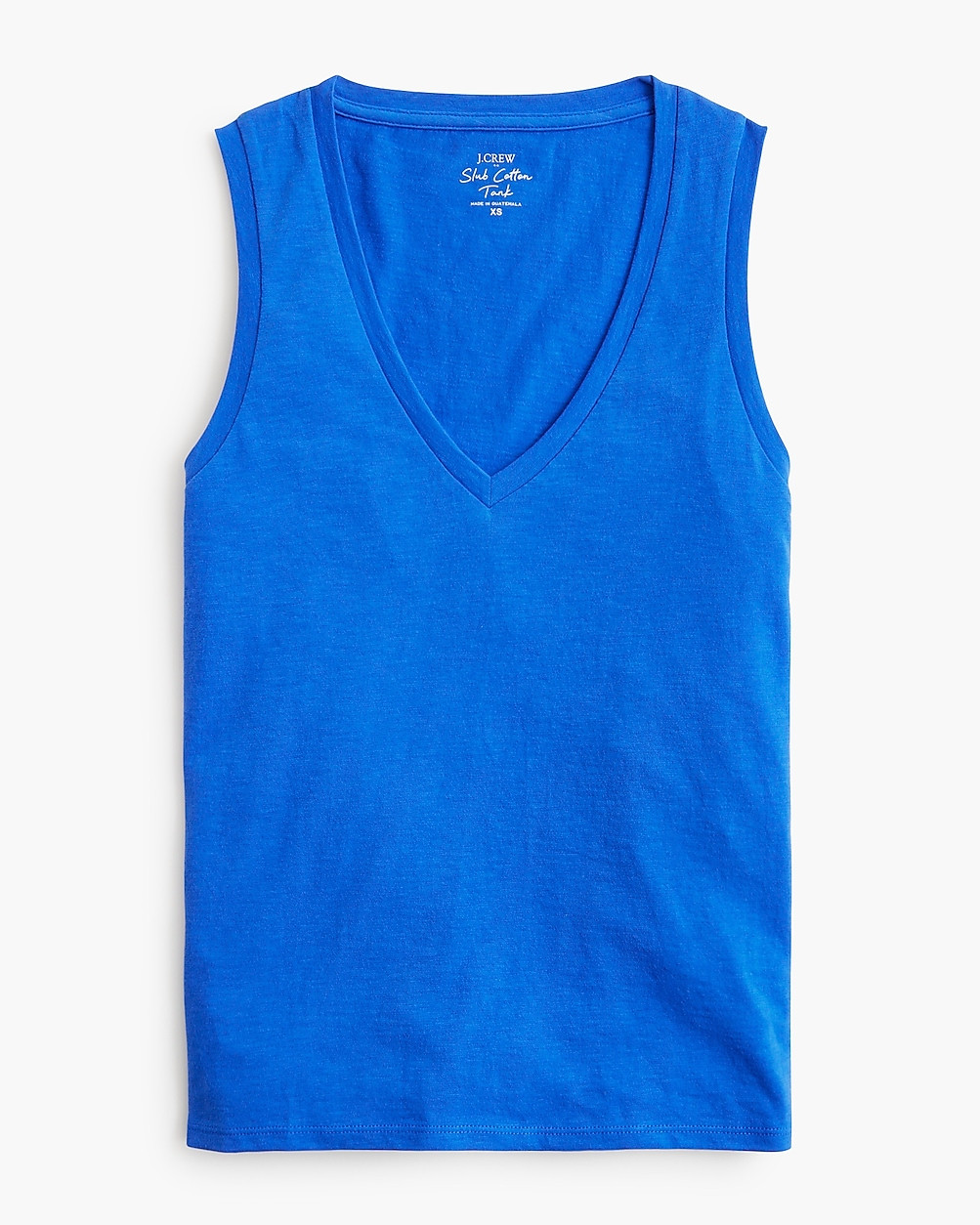 Slub cotton V-neck tank top | J.Crew Factory