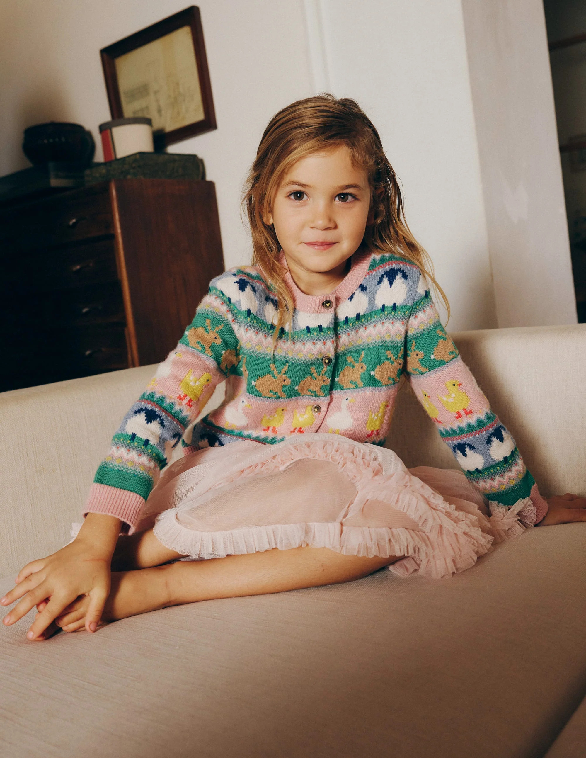 Edie Fair Isle CardiganEaster Fair Isle Girls Boden | Boden (US)