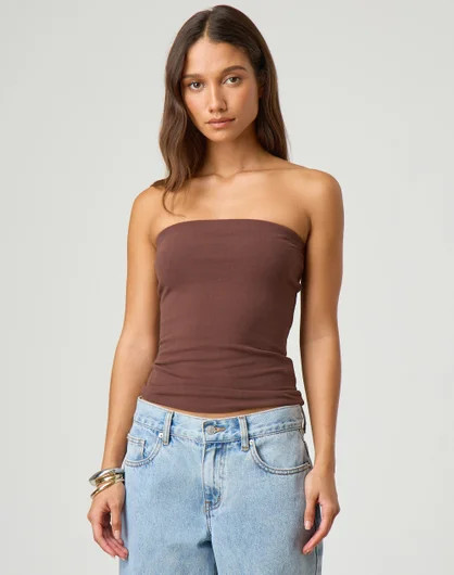 Cotton Strapless Tube Top | Glassons (Australia)
