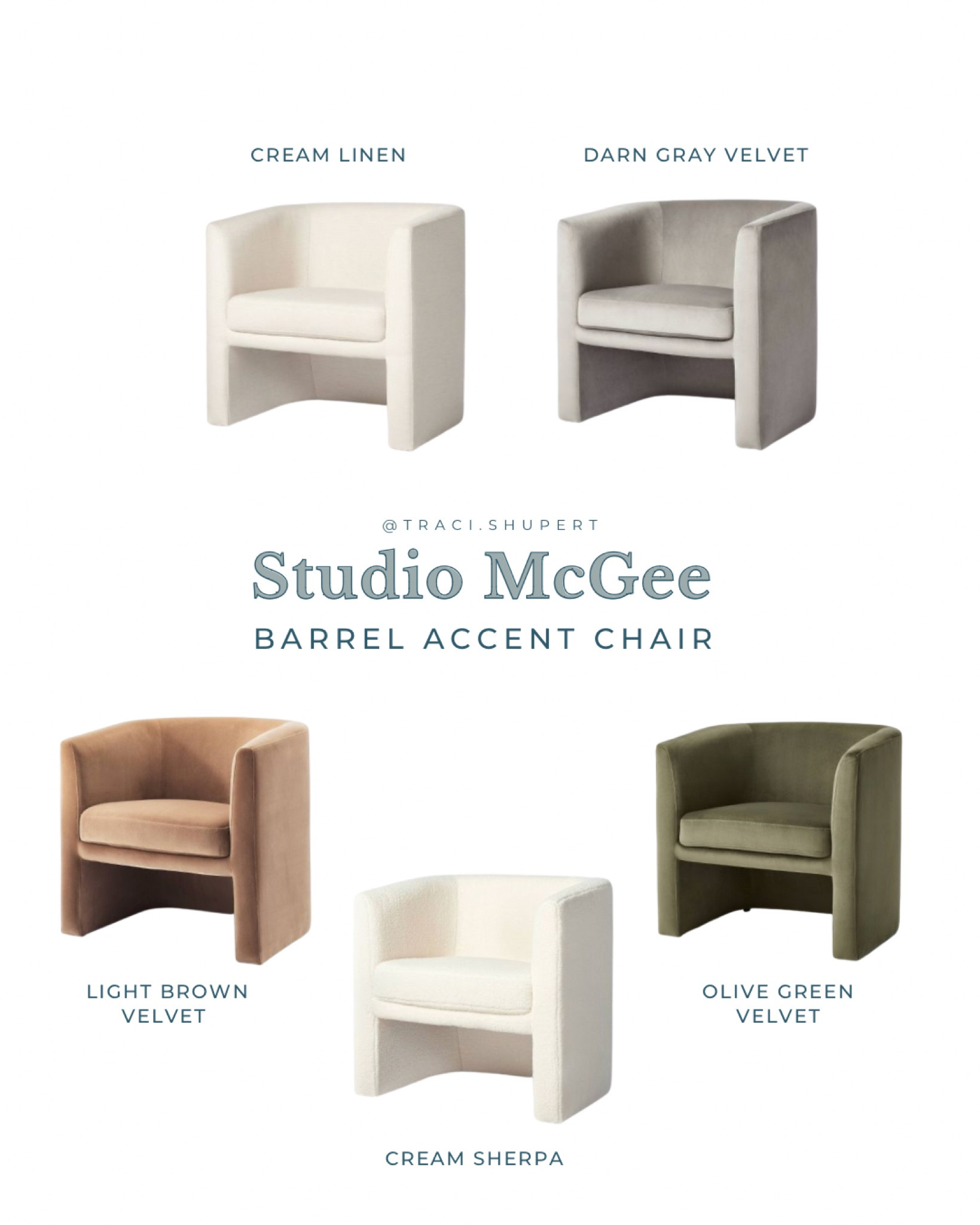 Studio mcgee sherpa online chair