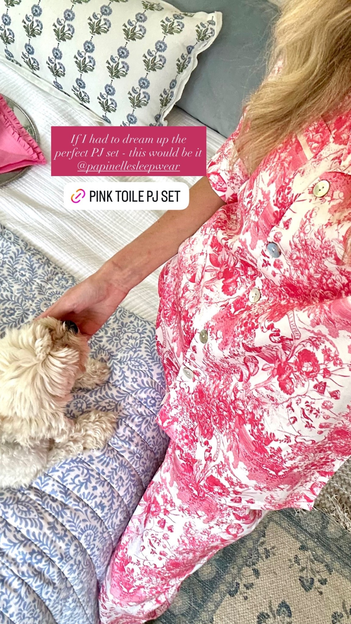 If I had to dream up the perfect PJ set - this would be it
@papinelle 


#LTKHome #LTKdayinmylife #LTKootd