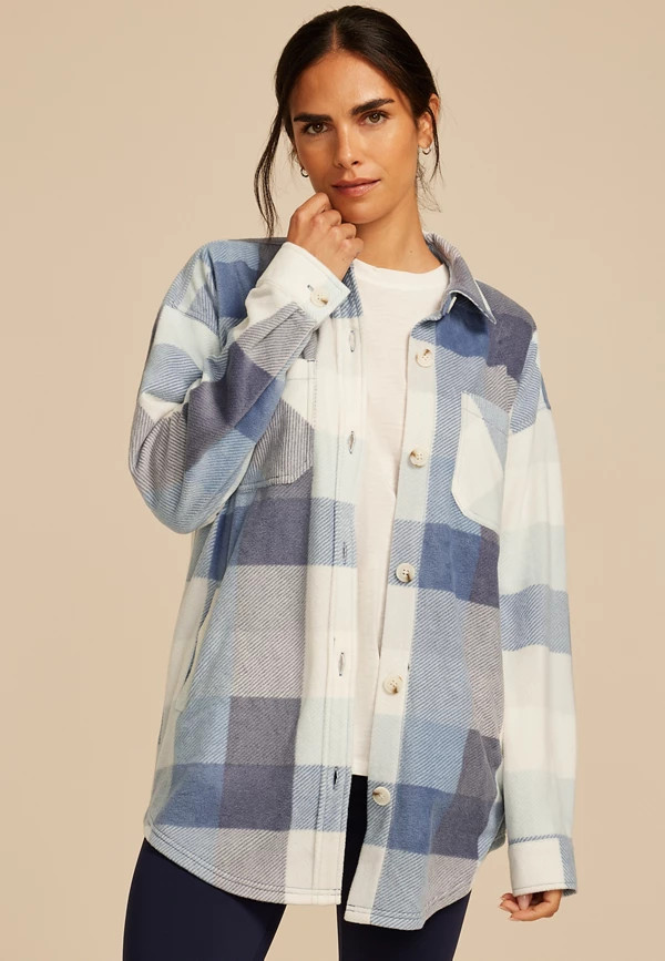 Wilder Fleece Shacket | Maurices