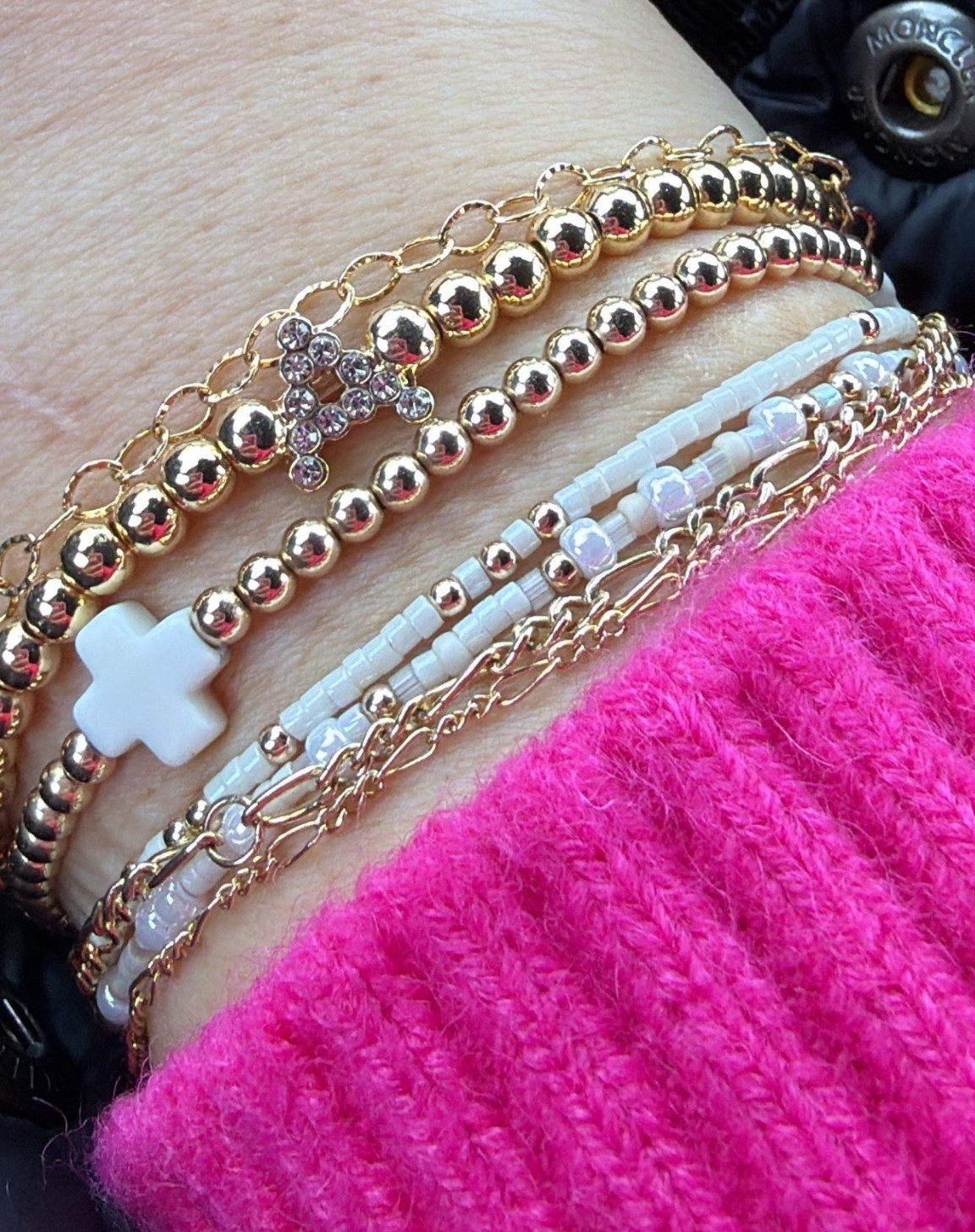 I’ve really turned into a bracelet girl between my permanent bracelets and the other fun waterproof ones I’ve stacked with them!!

#LTKValentine