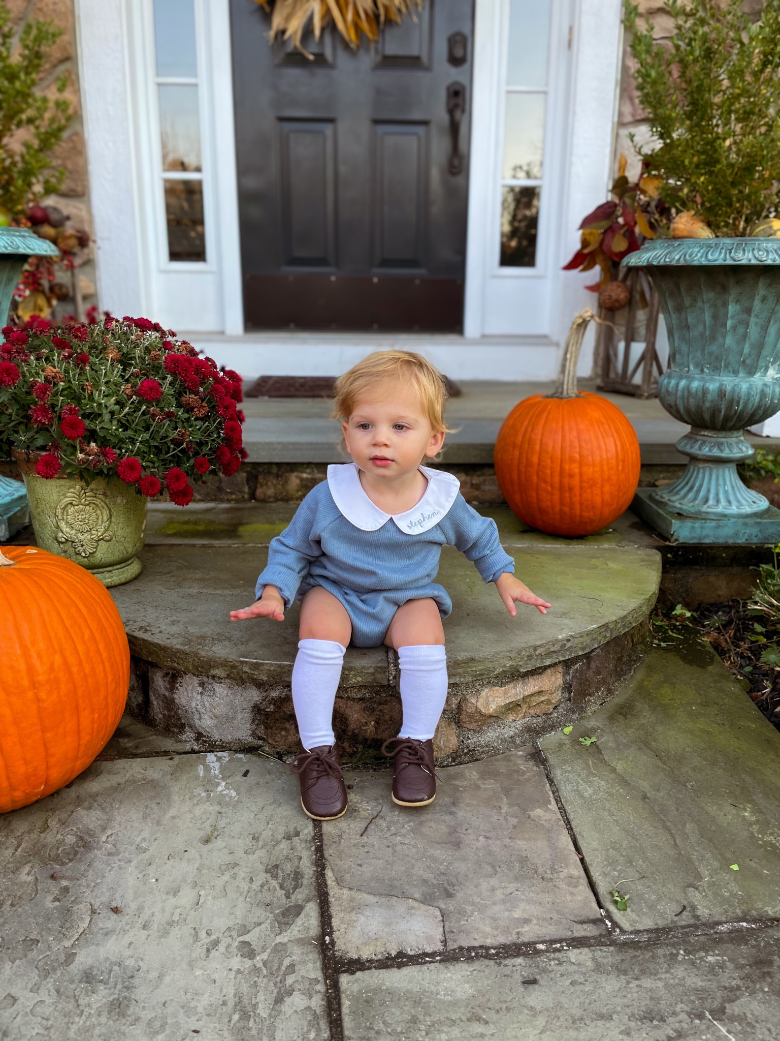 Linking this exact outfit & some of my favorite fall and winter  items for traditional baby clothes from Cecil & Lou 
