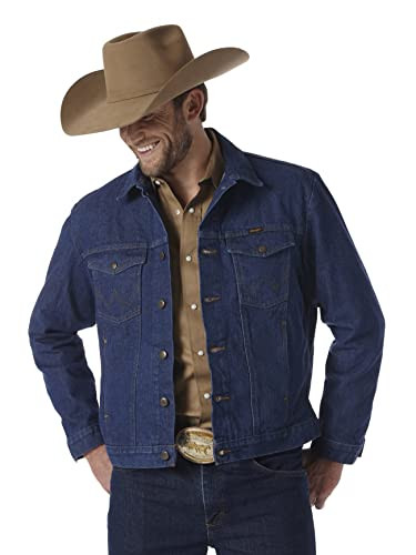Wrangler Cowboy Cut Western Unlined Denim Jacket, Denim, 2X Tall | Amazon (US)