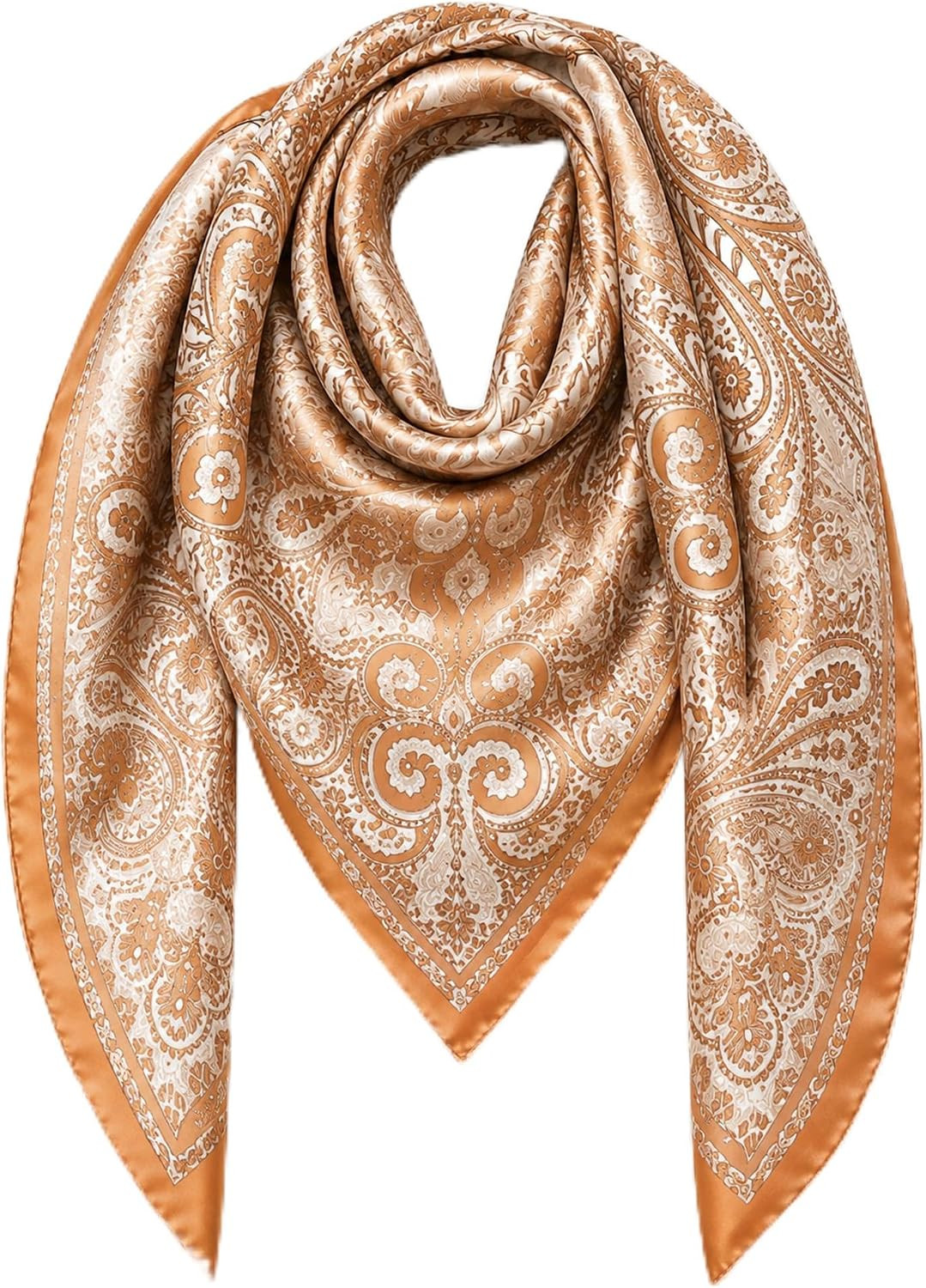 Satin Head Scarf for Women, 35.4 Inch, Silk Like Hair Wrap Square Scarves | Amazon (US)