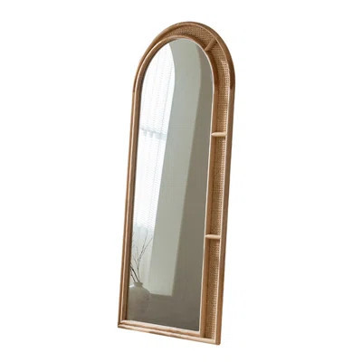 Rustic Woven Rattan Arched Mirror | Wayfair North America