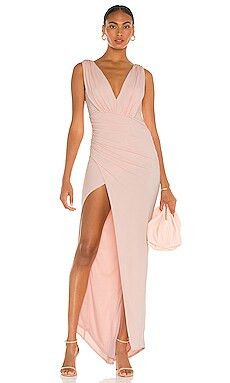 Katie May Sugar Stick Gown in Blush from Revolve.com | Revolve Clothing (Global)