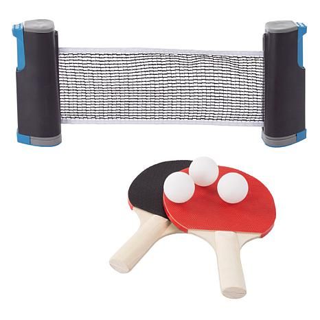 Hey! Play! Portable Instant Table Tennis Set with Retractable Net - 9654214 | HSN | HSN