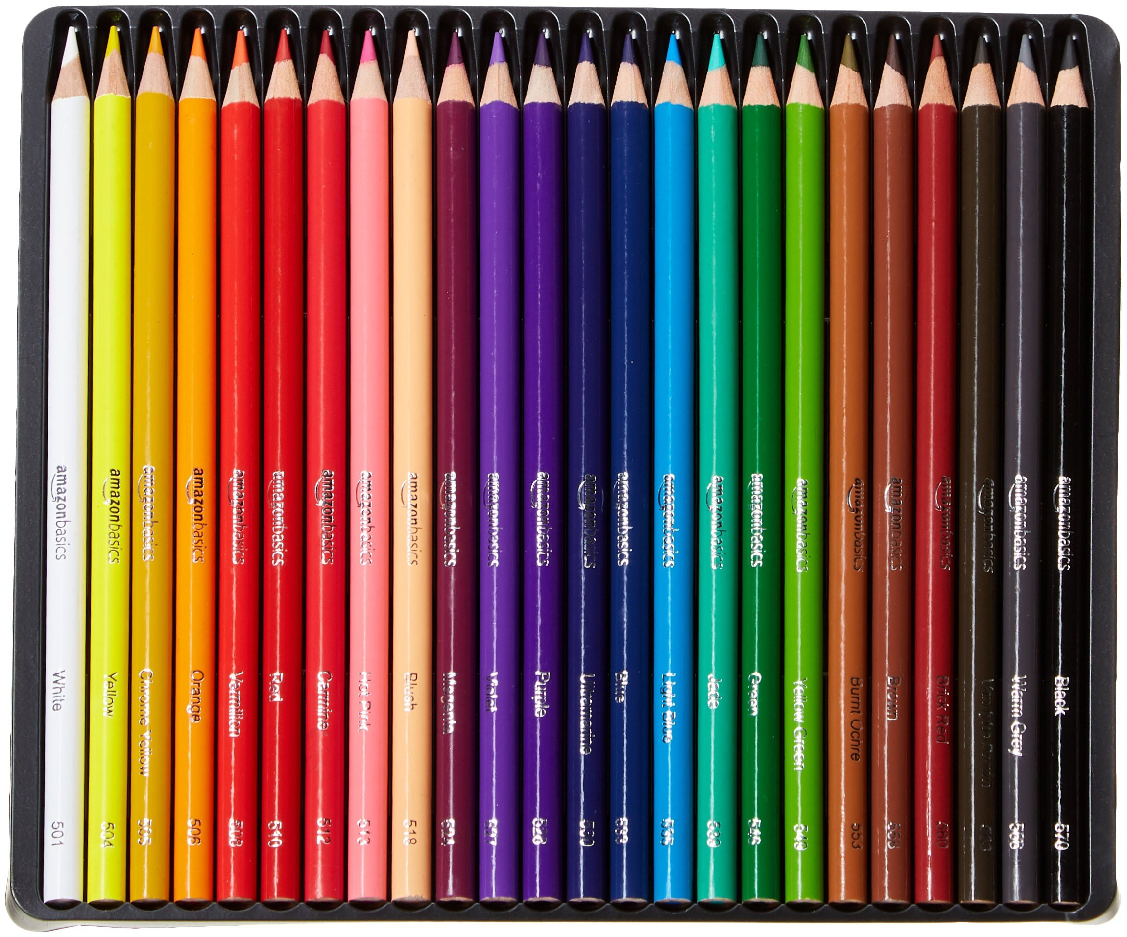 Amazon Basics Premium Colored Pencils 24 Count, Soft Core, Multicolor, Back to School Supplies (P... | Amazon (US)