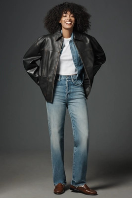 Pistola Cassie High-Rise Straight-Leg Jeans | Anthropologie (US)