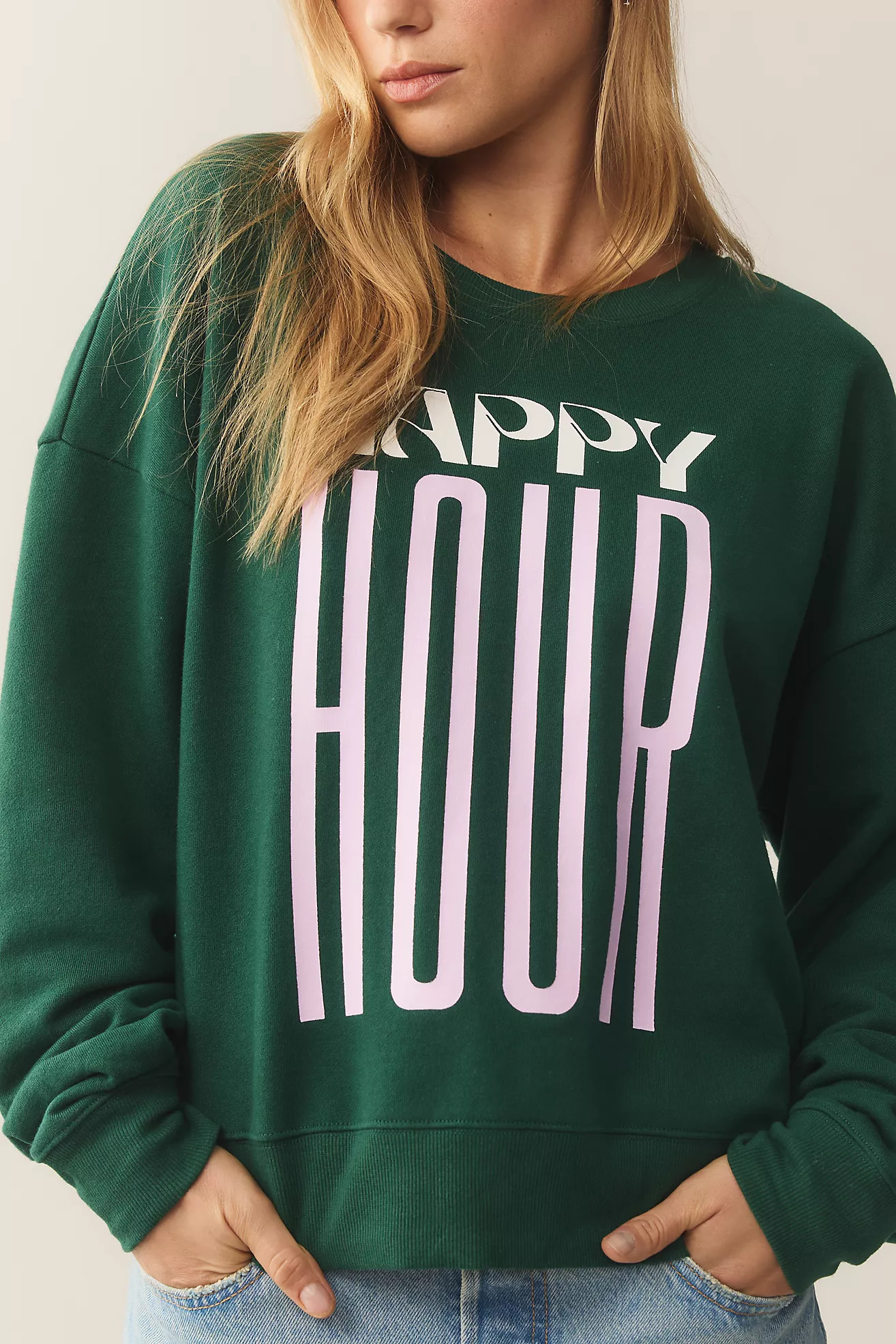 Jordan Nickson x Anthropologie Happy Hour Sweatshirt | Anthropologie (US)