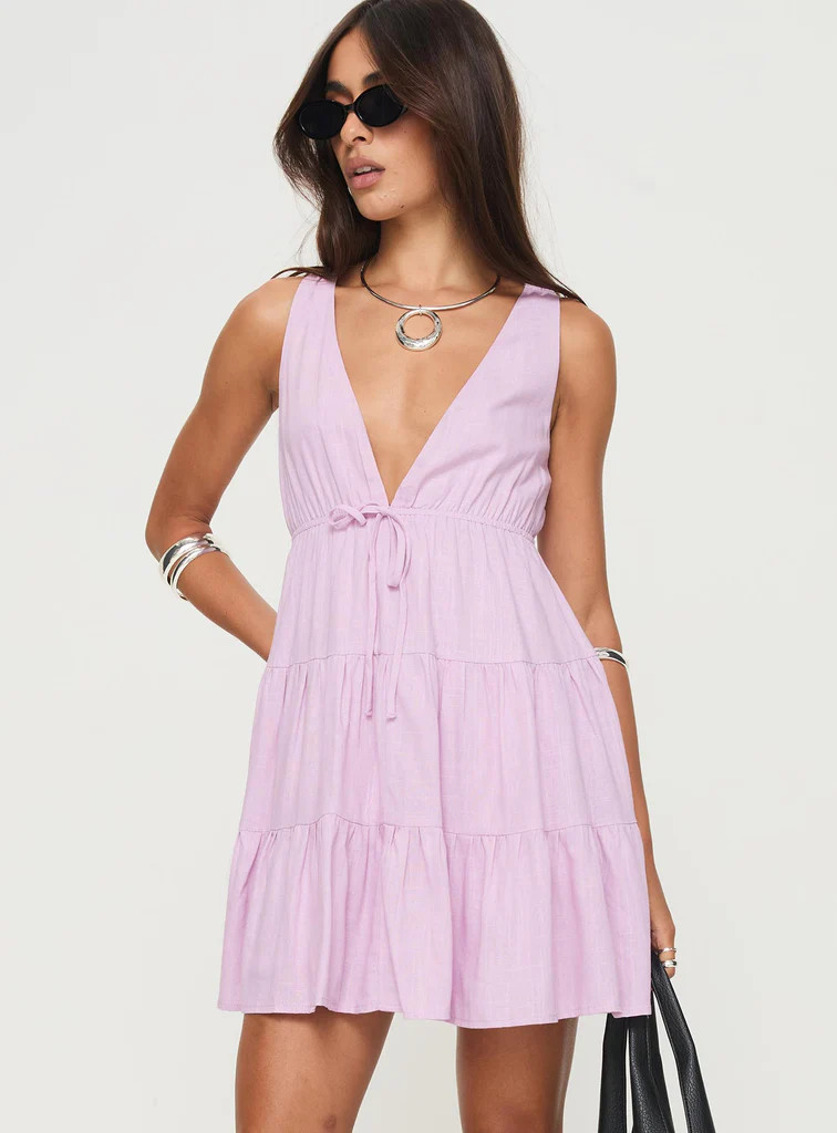 Dipsie Mini Dress Lilac | Princess Polly US