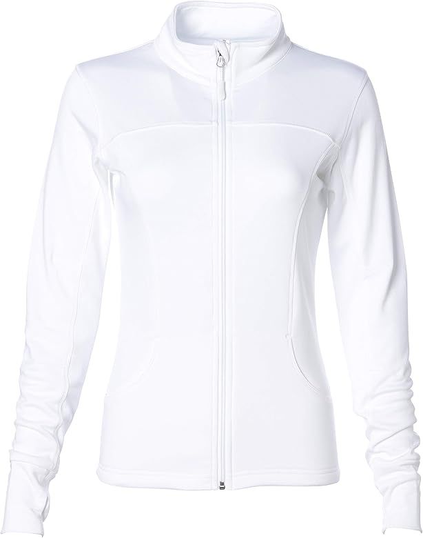 Women’s Slim Fit Lightweight Full Zip Up Yoga Workout Jacket | Amazon (US)