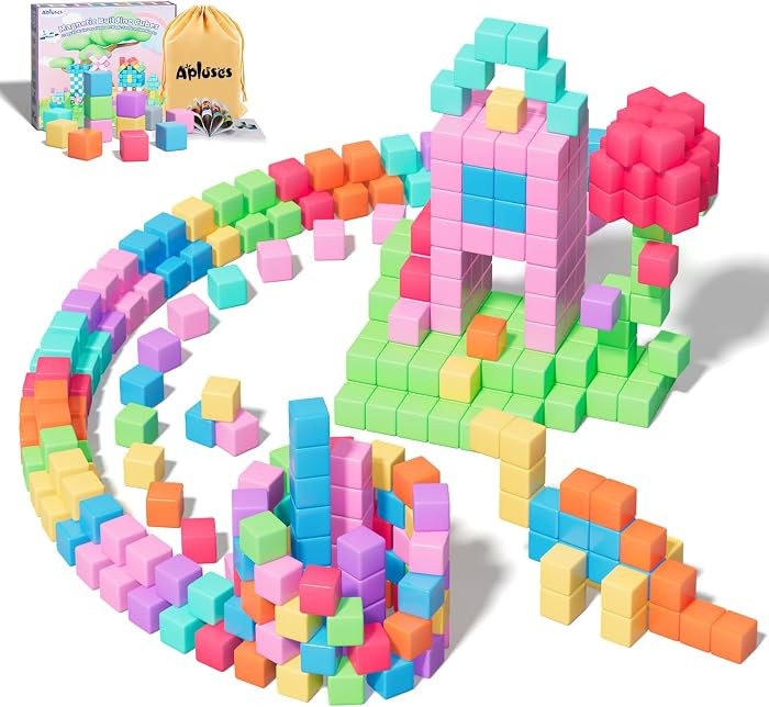 100pcs Magnetic Blocks, Magnetic Cubes for Kids Ages 3-8, STEM Educational Building Toys for Todd... | Amazon (US)