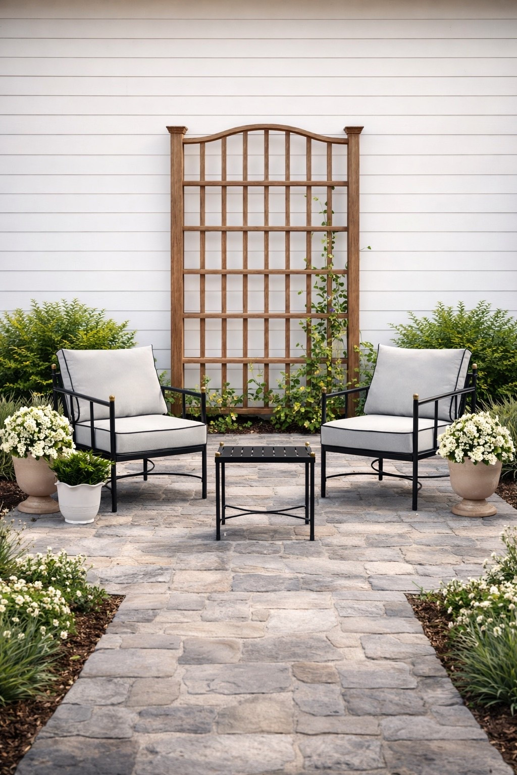 I love a cozy sitting spot like this on a front patio! All of these outdoor finds are Wayfair, and they provide the perfect inspiration for a European oasis! 

#LTKHome #LTKSaleAlert