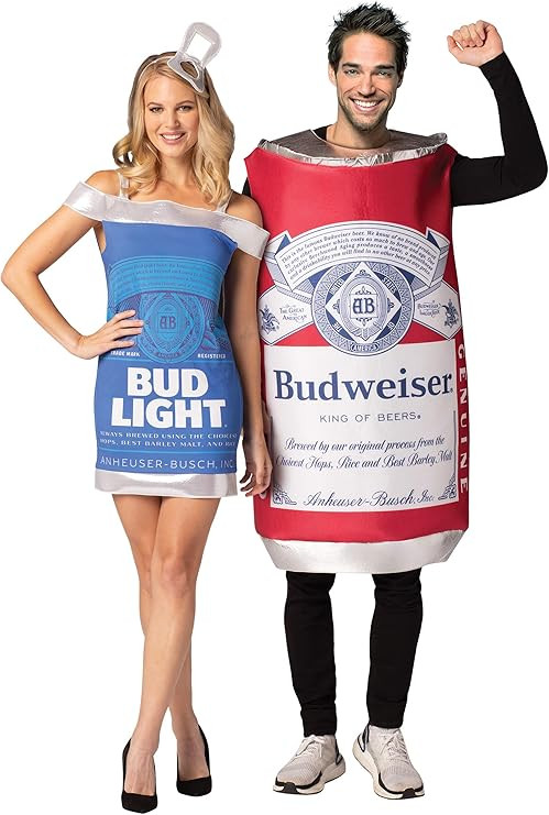 Rasta Imposta Bud Guy & Gal - Budweiser Vintage Can and Bud Light Dress Couples Costume Set (Guy ... | Amazon (US)