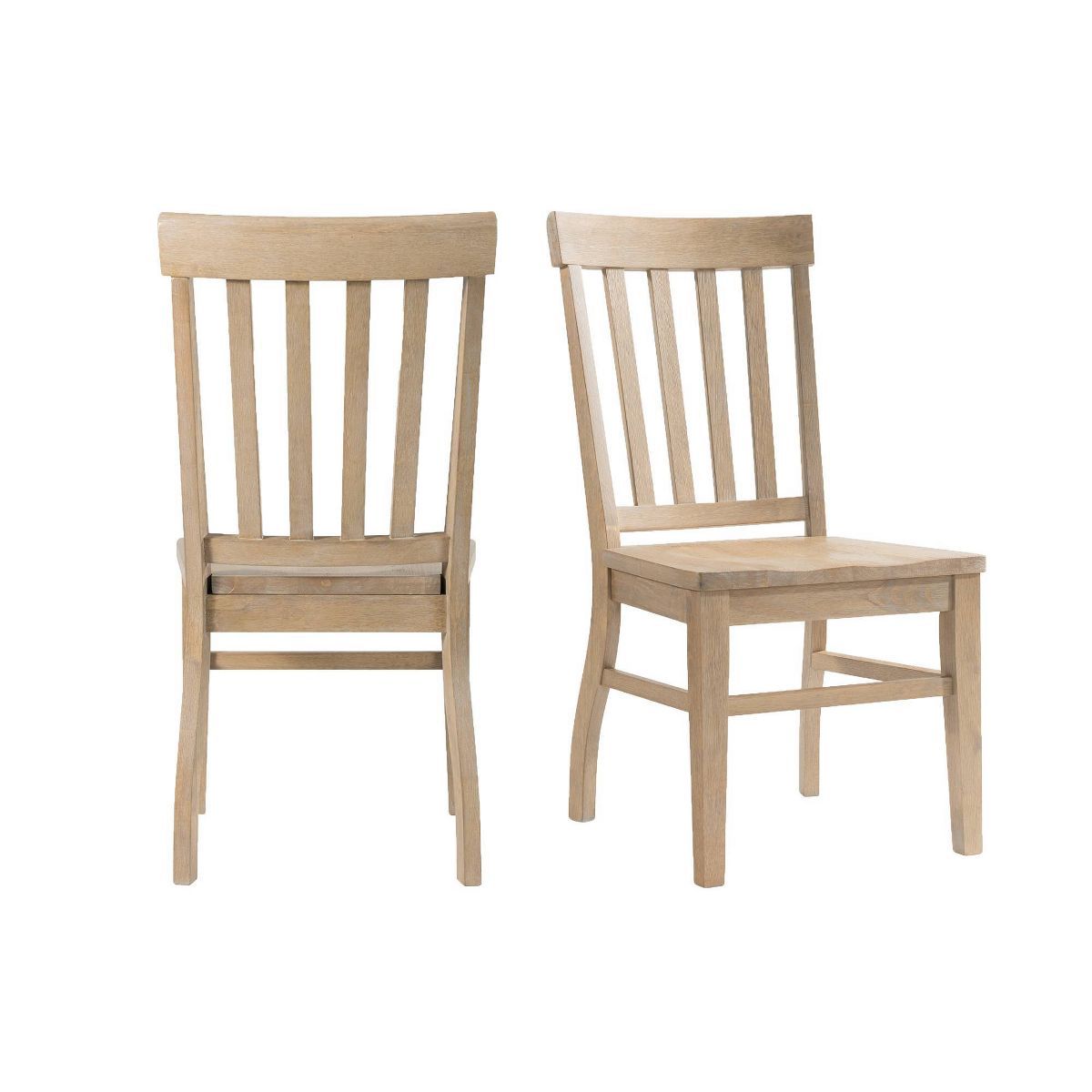 Set of 2 Liam Slat Back Chairs Natural - Picket House Furnishings | Target