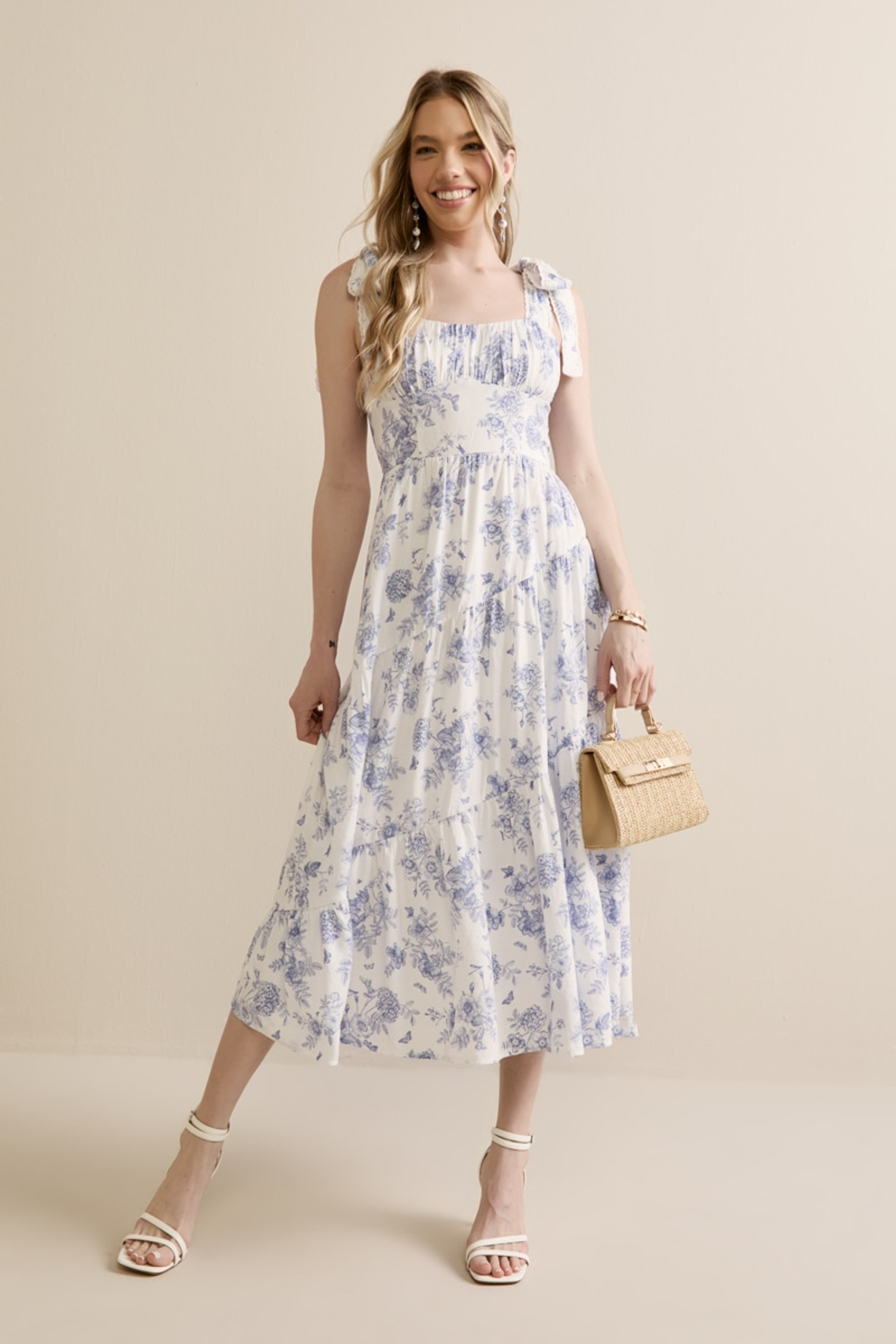 Bobbie Floral Tiered Maxi Dress | Francesca's