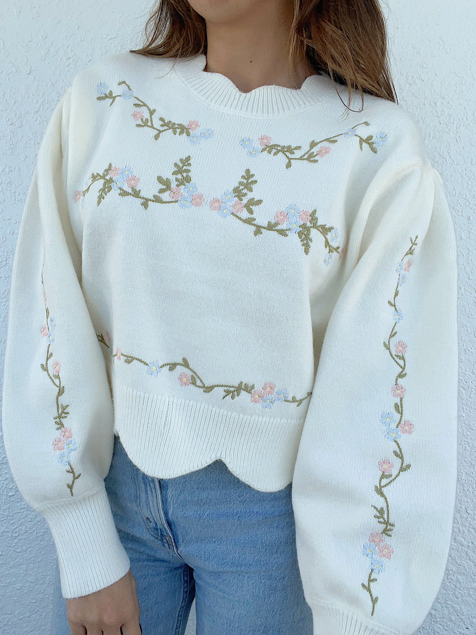 Haven Scalloped Sweater | Shop Fruitful Co.