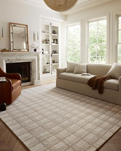 Loloi Chris Loves Julia Polly Collection POL-12 Cream/Sand 5'-0" x 7'-6" Area Rug | Amazon (US)