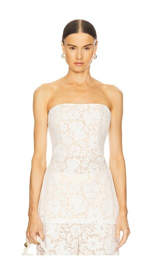 Poppy Lace Top in White | Revolve Clothing (Global)