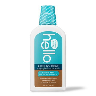 hello Peace Out, Plaque Antigingivitis Mouthwash, Natural Mint, 16 OZ | CVS Health