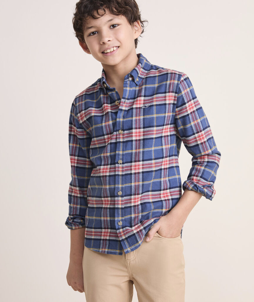 Boys' Vineyard Flannel Plaid Shirt | vineyard vines