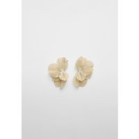 Textured flower fan earrings - Women's Fashion Jewellery | Stradivarius United Kingdom | Stradivarius (UK)