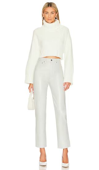 Feya Cropped Pullover in Ivory | Revolve Clothing (Global)