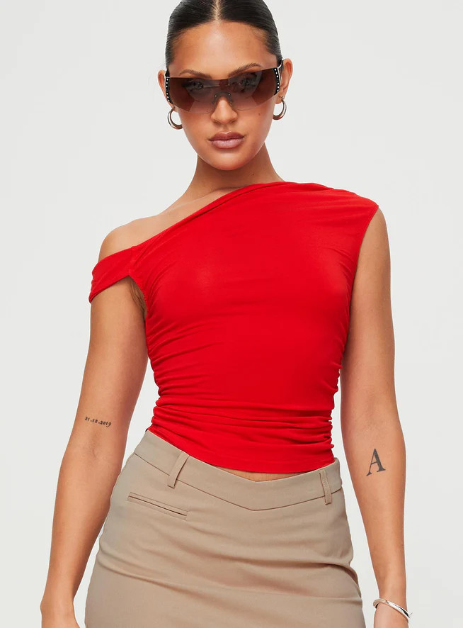 Beller Top Red | Princess Polly US