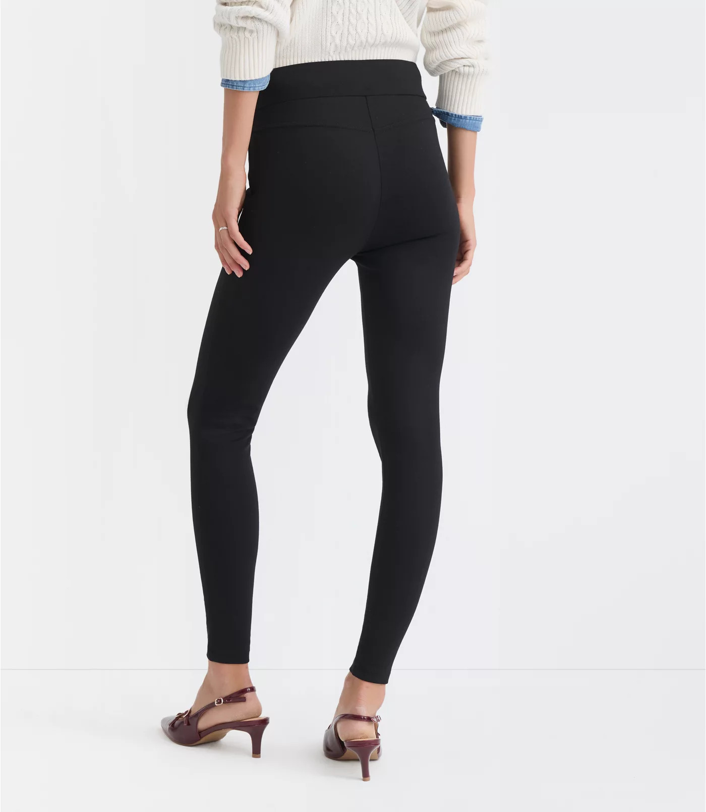 Seamed Ponte Leggings | LOFT