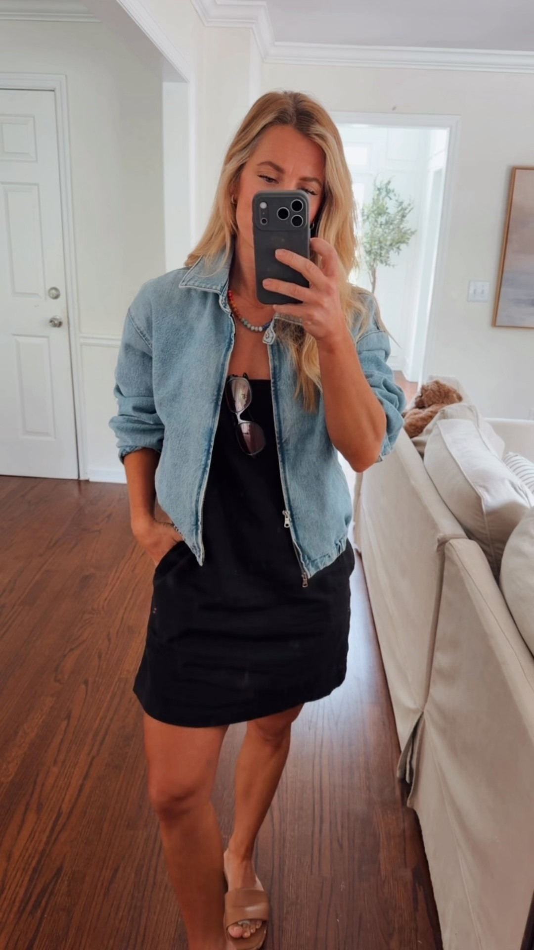 Linen dress and denim bomber jacket

#LTKgrwm #LTKootd #LTKdayinmylife