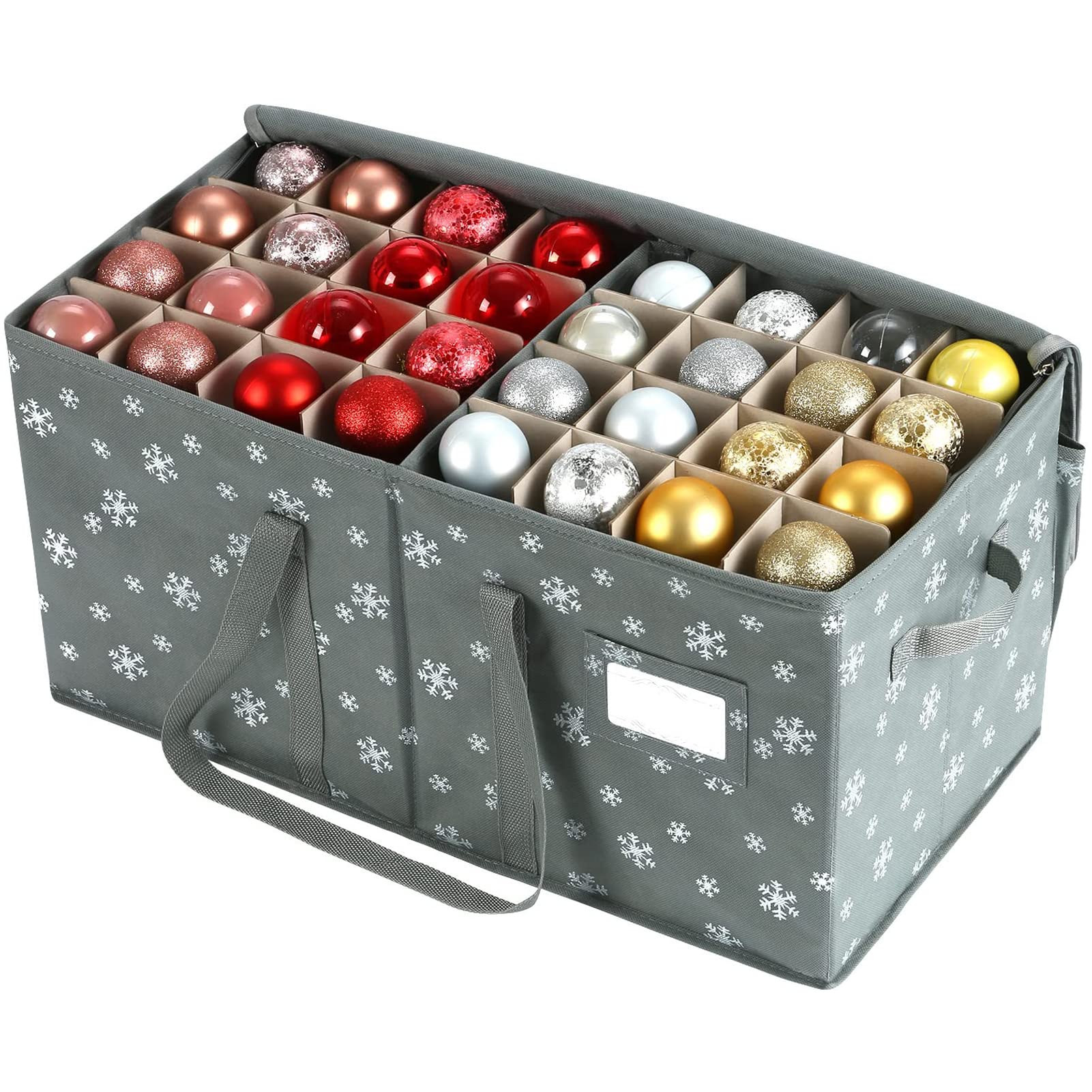 Christmas Ornament Storage Box Hold 128-3" Ornaments with Zippered Closure [1-Pack], Christmas Ba... | Amazon (CA)