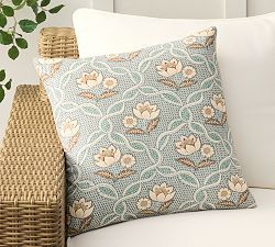 Bloom Reversible Floral Outdoor Pillow | Pottery Barn (US)