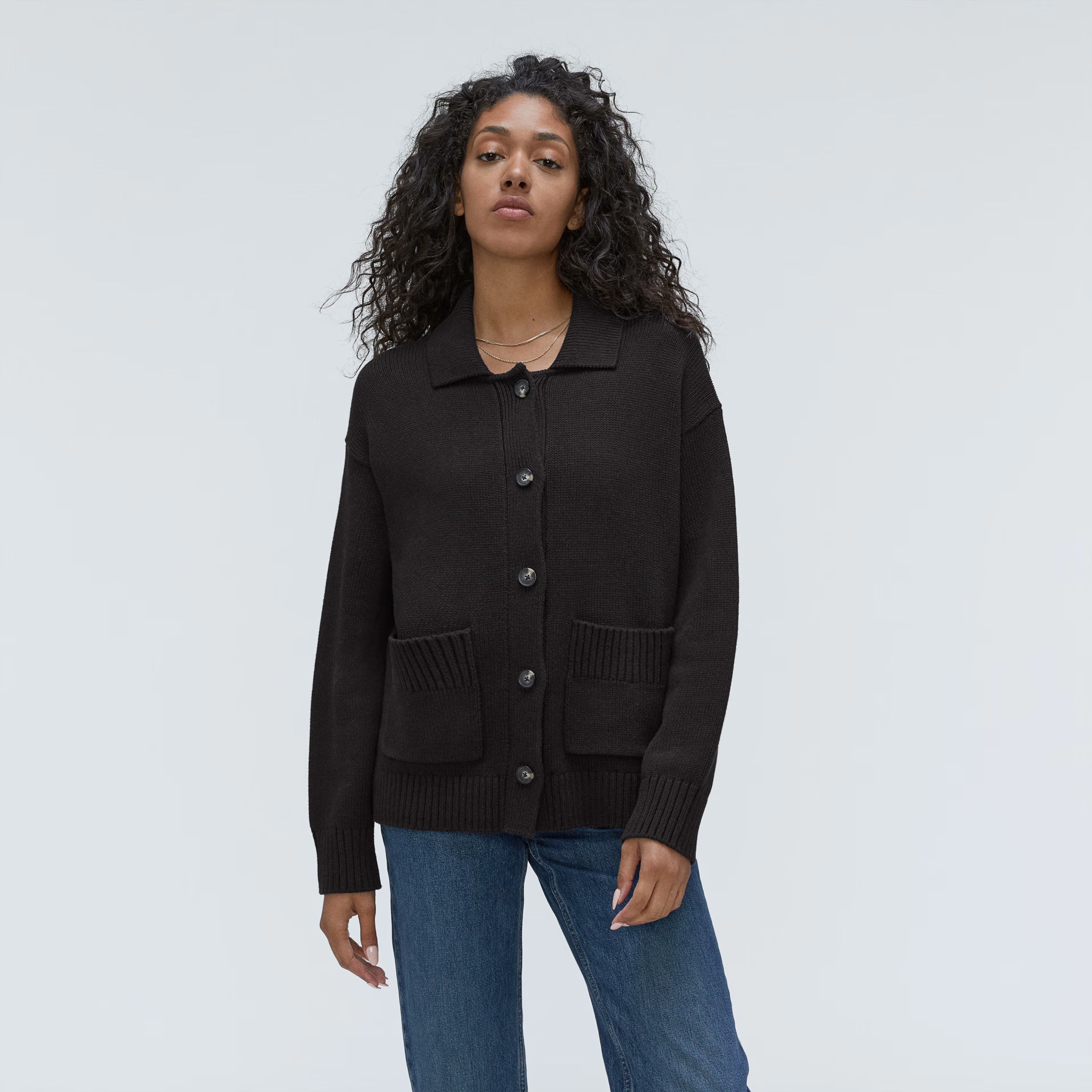 The Cotton Chore Sweater Jacket | Everlane