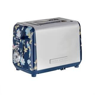 Laura Ashley 850-Watt 2-Slice Toaster, Elveden Navy VQSBT582LAN - The Home Depot | The Home Depot