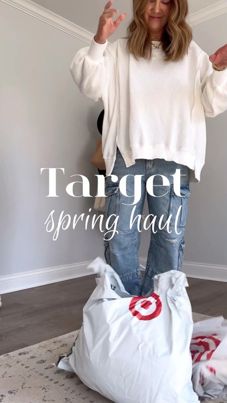 A little Target spring fashion haul! Target kind of fell off my radar but they are back and I am VERY excited about all of these spring goodies👏🏼 


Target style, Target haul, spring outfit idea, Target try on, cargo pants, wide leg jeans, travel outfit, look for less, how to style, what to wear, casual style, comfy chic style casual outfit idea, mom outfits



#LTKSeasonal #LTKVideo #LTKover40