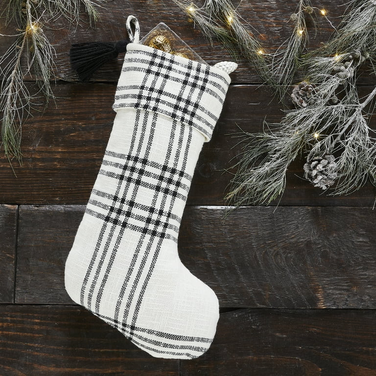 Black Plaid Stocking 12x20 | Walmart (US)