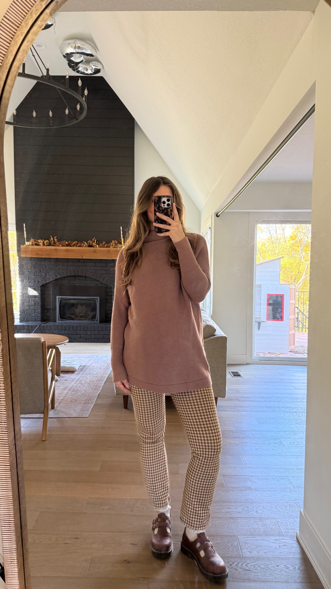 what I’m wearing today but also think it’d be so cute and comfy for thanksgiving! wearing an xs in sweater, very stretchy and bump friendly! linked similar pants! Dr martens tts! 

Fall outfit, thanksgiving outfit idea 

#LTKHoliday #LTKBump #LTKSeasonal