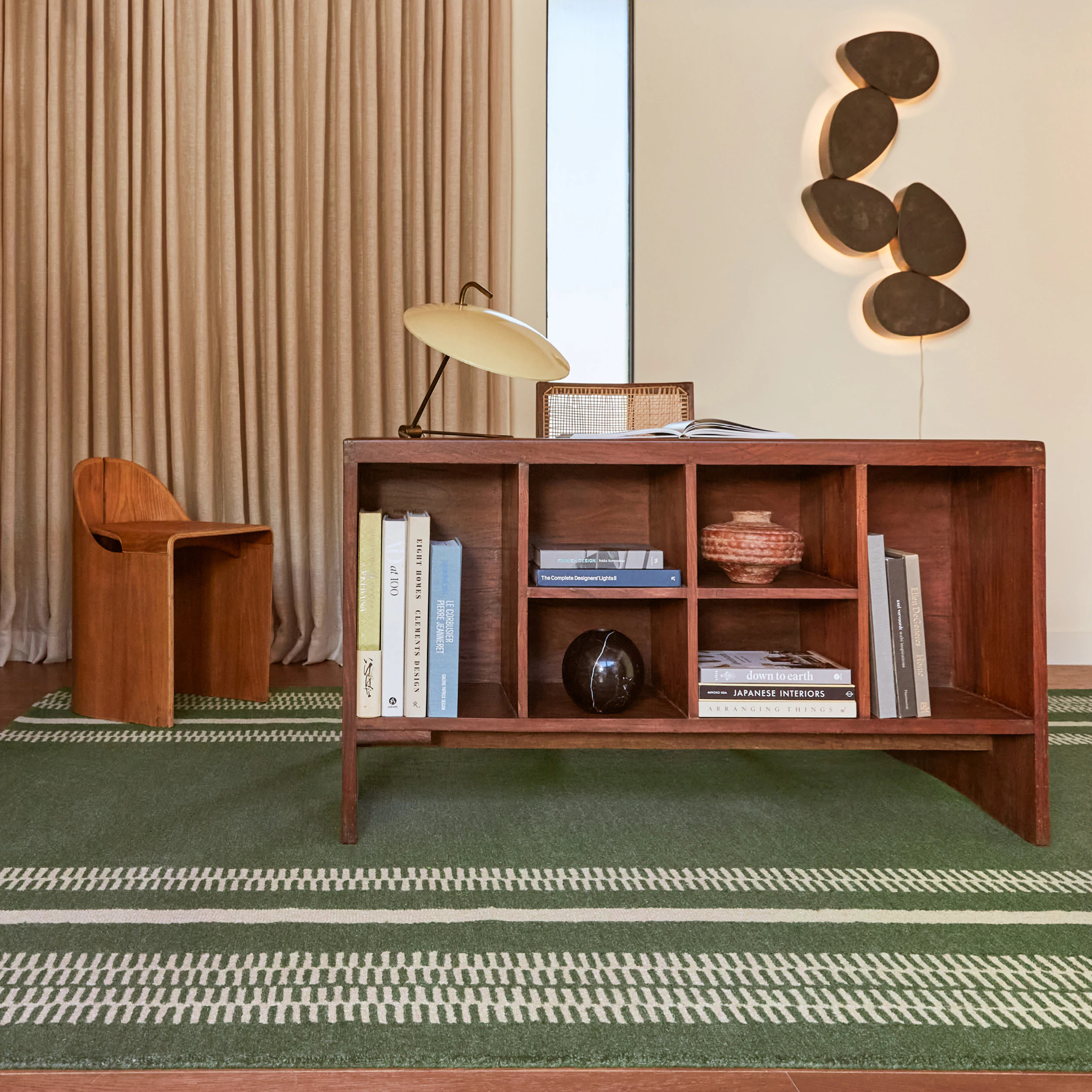 nuLOOM Kari Striped Wool 10ft. x 14ft. Dark Green Area Rug one_size | 200WDCR01A-10014 | Lowe's