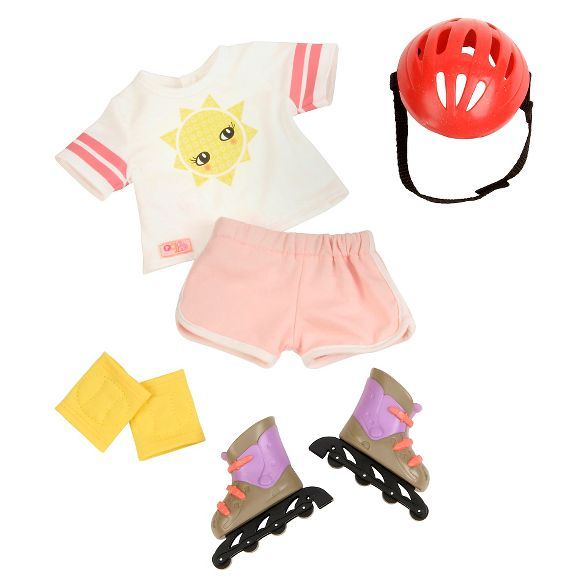 Our Generation Roll With It Rollerblades Fashion Outfit for 18&#8221; Dolls | Target